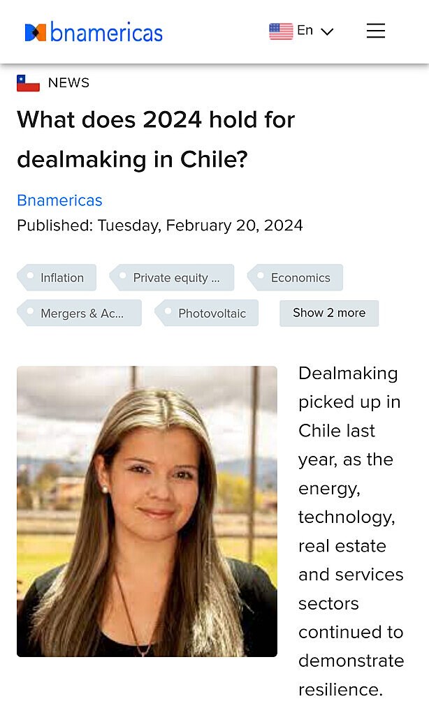 What does 2024 hold for dealmaking in Chile?